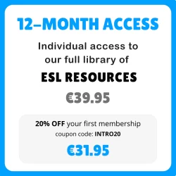 ESL Teaching Materials | 12-month membership