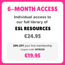 TEFLlessons.com - 6-month access to all our ESL materials