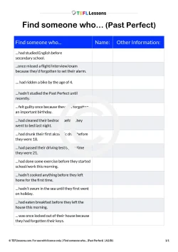 Past Perfect Practice