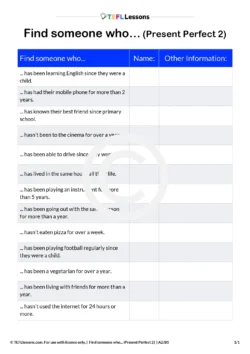 Present Perfect 2 Practice