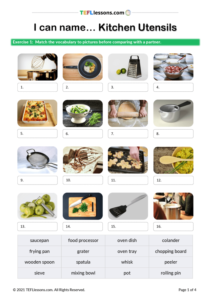 10 Kitchen implements and toiletries · DK Vocabulary