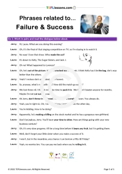 Success & Failure Phrases | ESL Materials