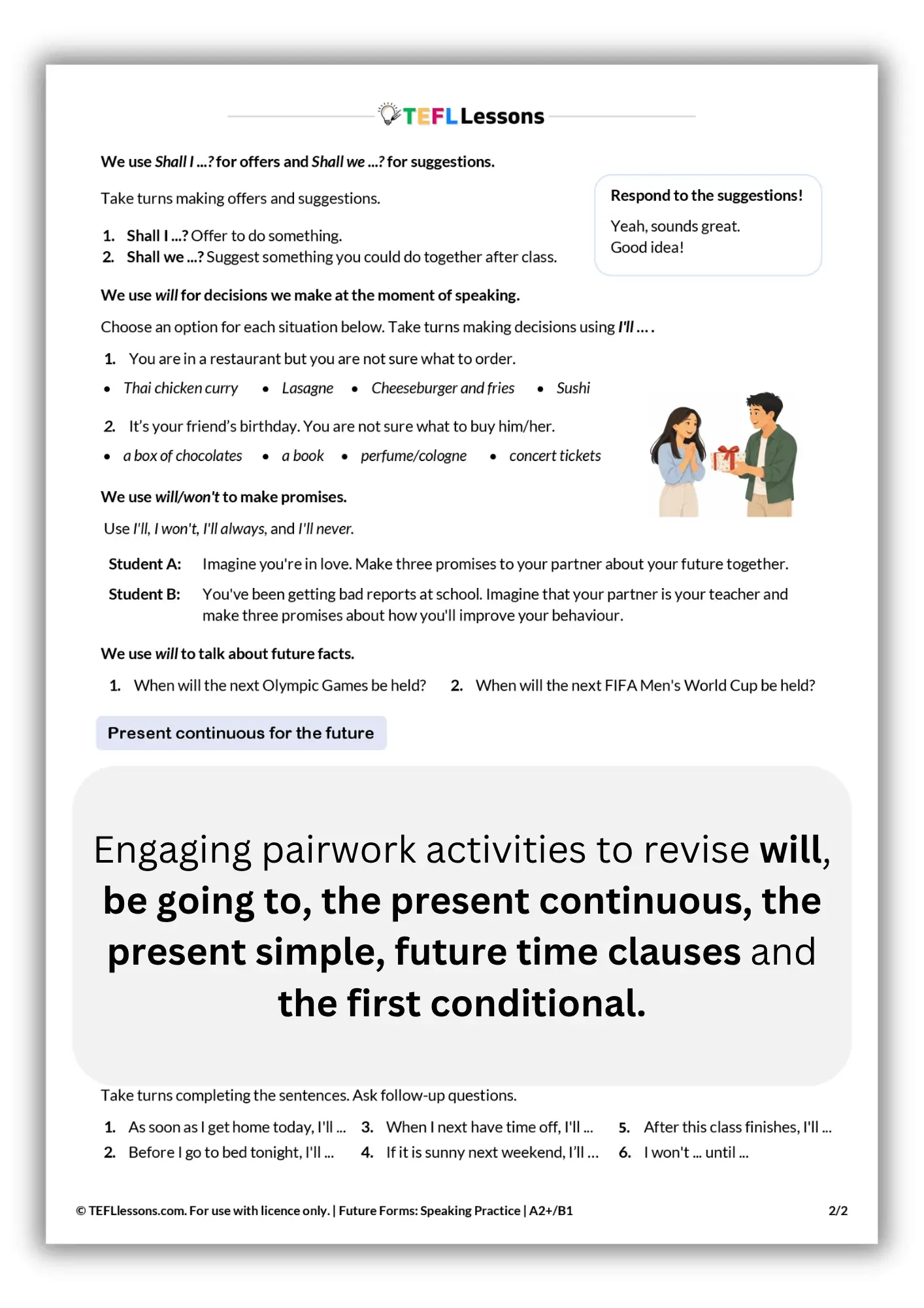 Future Forms Speaking Practice - Image 2