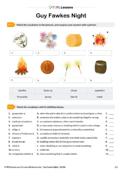 Free Guy Fawkes Night ESL lesson plan – Bonfire Night English lesson for B1–B2 students