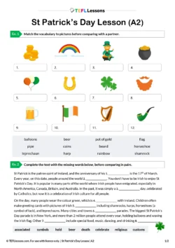 st patrick’s day esl lesson