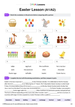 easter esl lesson