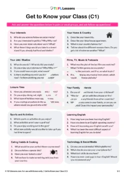 Conversation Questions (C1)