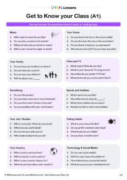 Conversation Questions (A1)