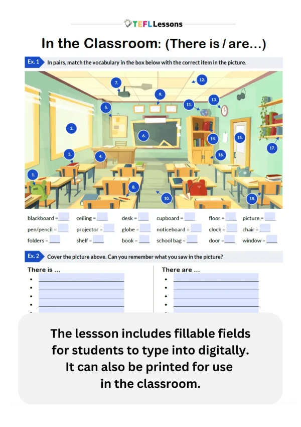 In the Classroom (There is/are) - Image 2