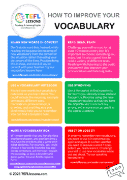 How to improve your vocabulary