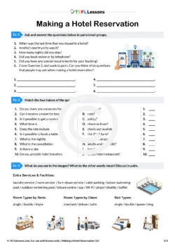 hotel reservation conversation