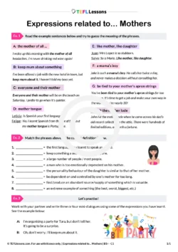 Expressions with 'Mother'