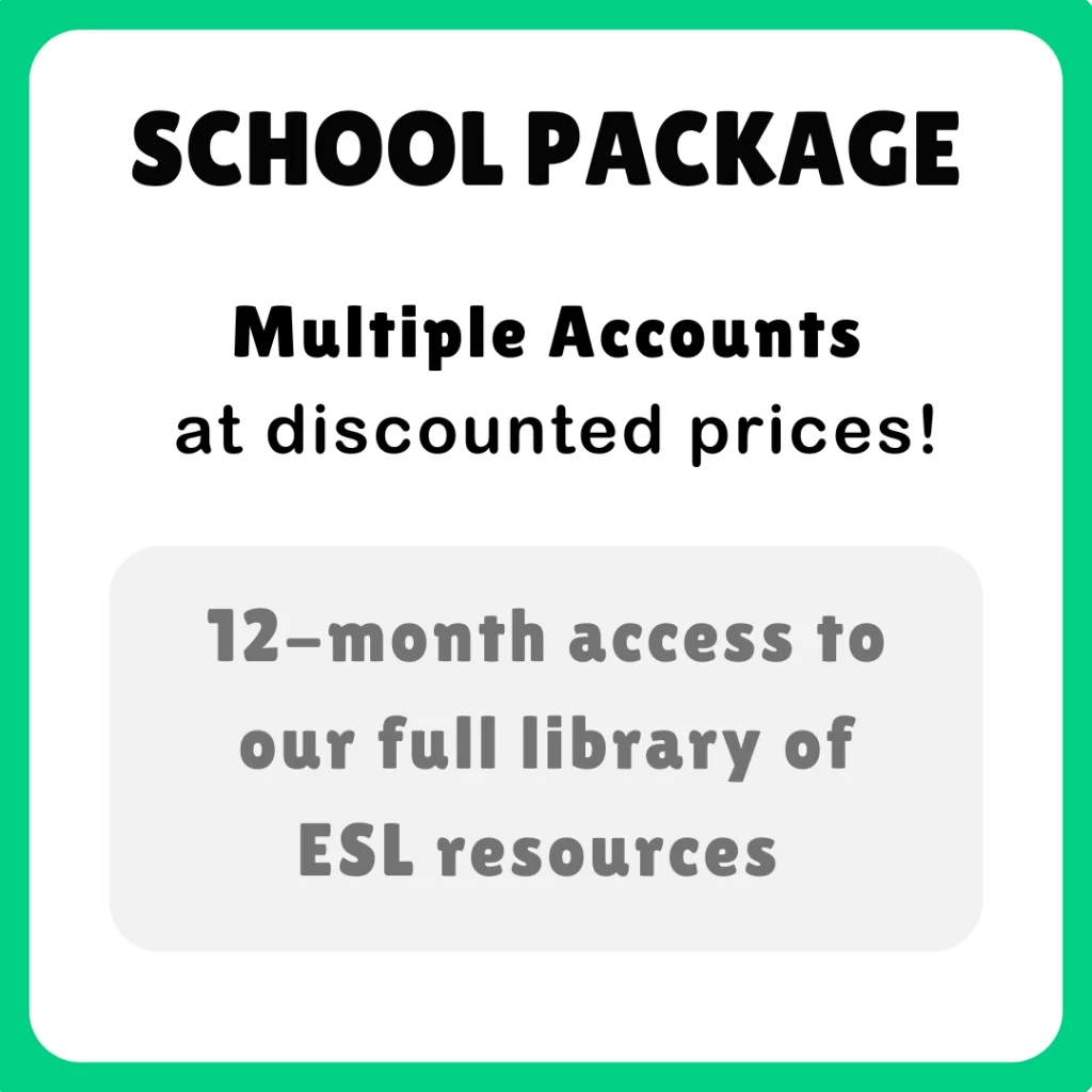 ESL Teaching Resources School Package