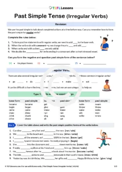Past Simple Irregular Verbs