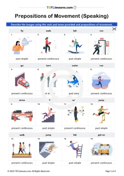 Prepositions of Movement Speaking