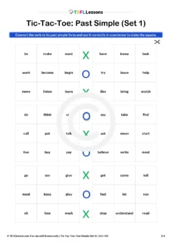 Past simple activity