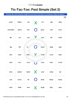 Simple past game