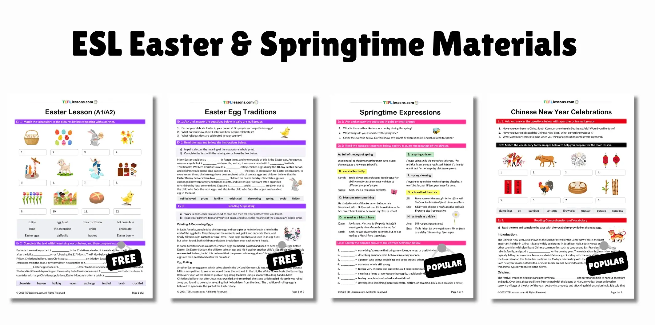 Easter ESL Resources