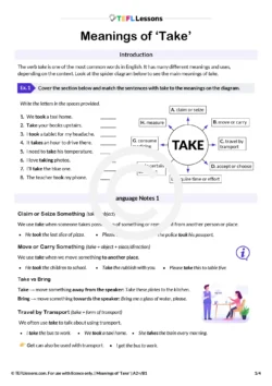 collocations with take