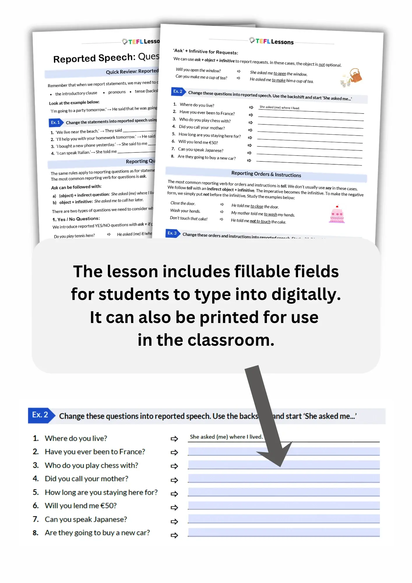 Reported Speech: Questions & Commands - Image 2