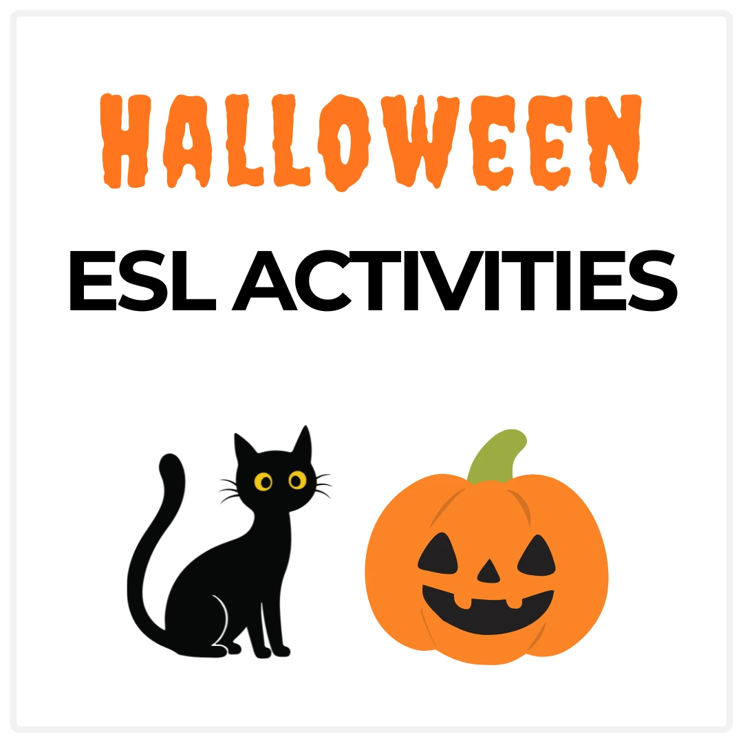Halloween ESL activities for adults and teens
